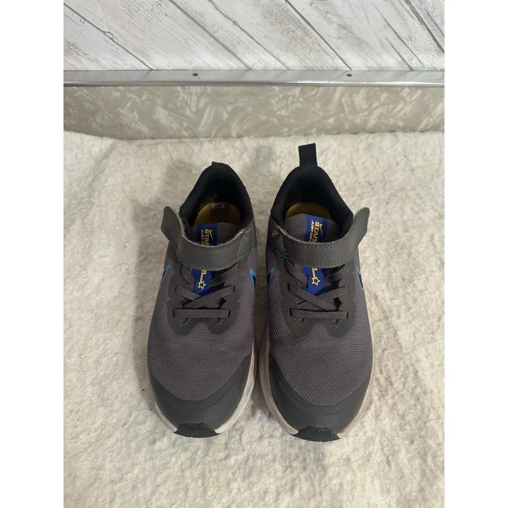 Nike Star Runner 3 TDV Gray Blue Toddler Shoes - 1Y